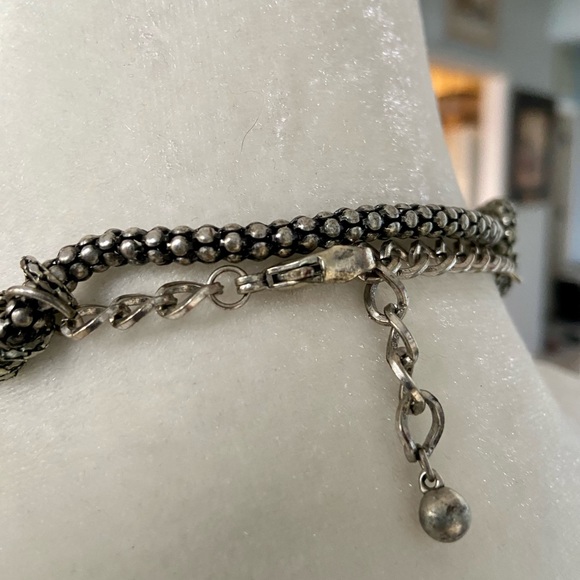 Avant Garde Layered Chain Necklace - Picture 3 of 5